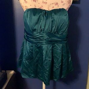Torrid green strapless top
